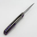 Holt Bladeworks Outlaw w/Titanium Feather Burnished Handles & Bohler M390, Near Mirror 163