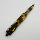 Microtech Dirac Gold Camo D/E Full Serrated M390MK 225-3GCS-Z4