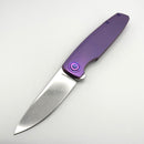 Holt Bladeworks Outlaw w/Titanium Checkered Burnished Handles & Bohler M390, Stonewashed 1.0 162