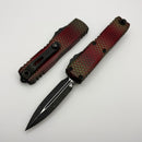 Microtech UTX-85 Gen IV Red X-51 Handle w/ D/E M390MK Signature Series 12324-1RDX51S