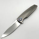 Holt Bladeworks Outlaw w/Titanium Quill Burnished Handles & Bohler M390, Near Mirror 160