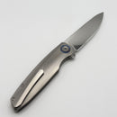 Holt Bladeworks Outlaw w/Titanium Quill Burnished Handles & Bohler M390, Near Mirror 160