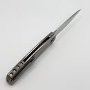 Holt Bladeworks Outlaw w/Titanium Quill Burnished Handles & Bohler M390, Near Mirror 160