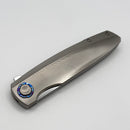 Holt Bladeworks Outlaw w/Titanium Quill Burnished Handles & Bohler M390, Near Mirror 160