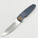 Holt Bladeworks Outlaw w/Titanium Burnished Handles & Bohler M390, Near Mirror 166