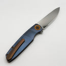 Holt Bladeworks Outlaw w/Titanium Burnished Handles & Bohler M390, Near Mirror 166