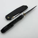 Civivi Elite Tessera Diamond Pattern Black Aluminum Handle w/ Black S35VN CE26029-3