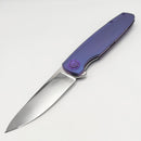Holt Bladeworks Outlaw w/Titanium Feather Burnished Handles & Bohler M390, Near Mirror 164