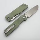 Civivi Zygon Natural G-10 with Blue Glow in the Dark Handles and Nitro-V Blade C25035-1