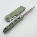 Civivi Zygon Natural G-10 with Blue Glow in the Dark Handles and Nitro-V Blade C25035-1