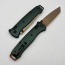 Benchmade Bailout Taiga Green Aluminum Handles & S90V 537FE-2601