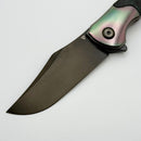 Blemish Tuya Knife Kharis Bead Blasted Integral handle w/ Black Carbon Fiber/Zirc Overlays & DLC M390