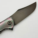 Blemish Tuya Knife Kharis Bead Blasted Integral handle w/ Black Carbon Fiber/Zirc Overlays & DLC M390