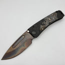Medford Marauder Full Size Black Samurai Wrap Titanium Handles w/ 0.26" Vulcan 3V Drop Point