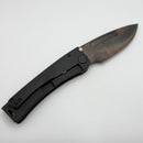 Medford Marauder Full Size Black Samurai Wrap Titanium Handles w/ 0.26" Vulcan 3V Drop Point