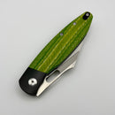 Tuya Knife BE Seaxy BeEDC Design Titanium w/ Green Carbon Fiber & S90V