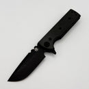 Chaves Knives T.A.K Blackout w/ Black Micarta & PVD Drop Point Elmax - Blue Label (Consignment)