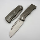 Tuya Knife Grit Titanium Handle w/ 14C28N Blade Big Jim Design