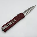 Medford Knife Merc-1 OTF Dagger S45 Tumbled D/E & Red Aluminum Handle
