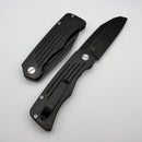 Tuya Knife Grit Black Stonewashed Titanium Handle w/ Black 14C28N Blade Big Jim Design