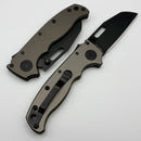 Demko AD20.5 Stealth Artillery Grey Aluminum Handle w/ 20CV DLC Sharkfoot Blade