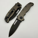 Demko AD20.5 Stealth Artillery Grey Aluminum Handle w/ 20CV DLC Slicershark Blade