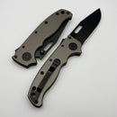 Demko AD20.5 Stealth Artillery Grey Aluminum Handle w/ 20CV DLC Clip Point Blade