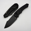 Heretic Knives Mini Pariah Auto Button Lock Black Polymer Handles w/ Black S/E MagnaCut H054-4A-T