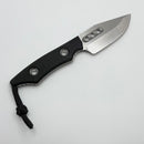 Heretic Kobold Black G-10 Handles w/ Stonewash Bowie MagnaCut Fixed Blade H065-2A-BLK-G10