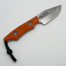 Heretic Kobold Orange G-10 Handles w/ Stonewash Bowie MagnaCut Fixed Blade H065-2A-OG-G10