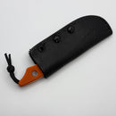 Heretic Kobold Orange G-10 Handles w/ Stonewash Bowie MagnaCut Fixed Blade H065-2A-OG-G10