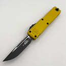 Microtech UTX-85 Gen IV w/ Yellow Handle & Black S/E M390MK 12314-1YW