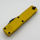 Microtech UTX-85 Gen IV w/ Yellow Handle & Black S/E M390MK 12314-1YW
