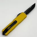 Microtech UTX-85 Gen IV w/ Yellow Handle & Black S/E M390MK 12314-1YW