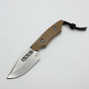 Heretic Kobold FDE G-10 Handles w/ Stonewash Bowie MagnaCut Fixed Blade H065-2A-FDE-G10