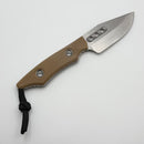 Heretic Kobold FDE G-10 Handles w/ Stonewash Bowie MagnaCut Fixed Blade H065-2A-FDE-G10
