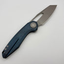 Vosteed Thunderbeast Vanchor Lock Blue Titanium Handles w/ Stonewashed M390 A4303
