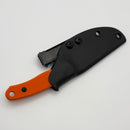 Defiant 7 Ace Fixed Blade w/ Orange G-10 Handles & Stonewash AEBL