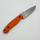 Defiant 7 Ace Fixed Blade w/ Orange G-10 Handles & Stonewash AEBL