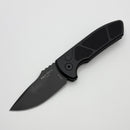 Pro-Tech SBR Short Bladed Rockeye Knurled Aluminum Black Handle & Black S35 Blade LG407 (Consignment)