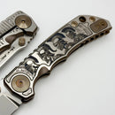 Spartan Blades Harsey Folder Marching Spartans w/ Stonewash MagnaCut
