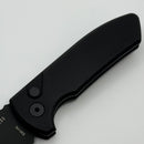 Pro-Tech SBR Short Bladed Rockeye Smooth Aluminum Black Handle & Black S35 Blade LG403 (Consignment)