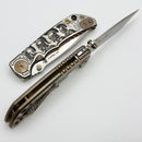 Spartan Blades Harsey Folder Marching Spartans w/ Stonewash MagnaCut