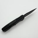 Pro-Tech SBR Short Bladed Rockeye Smooth Aluminum Black Handle & Black S35 Blade LG403 (Consignment)