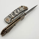 Spartan Blades Harsey Folder Marching Spartans w/ Damascus