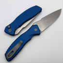 Pro-Tech Pallas Blue Aluminum Handle & Stonewash MagnaCut SB1101-Blue
