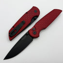 Pro-Tech TR-3 Integrity Manual Red Aluminum Relic Handles w/ DLC MagnaCut INT1106-Reptile Red