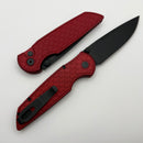 Pro-Tech TR-3 Integrity Manual Red Aluminum Relic Handles w/ DLC MagnaCut INT1106-Reptile Red