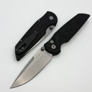 Pro-Tech TR-3 Integrity Manual Black Aluminum Topo Handles & Stonewash MagnaCut INT1105-TOPO
