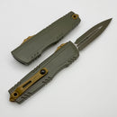 Microtech Luminary D/E Moss Green Cerakote Signature Series 1270-1MGS-C21Z26